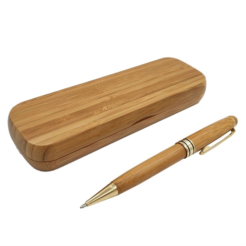 Bolígrafo Rollerball bambú, bolígrafo para oficina negocios, regalos papelería lujo