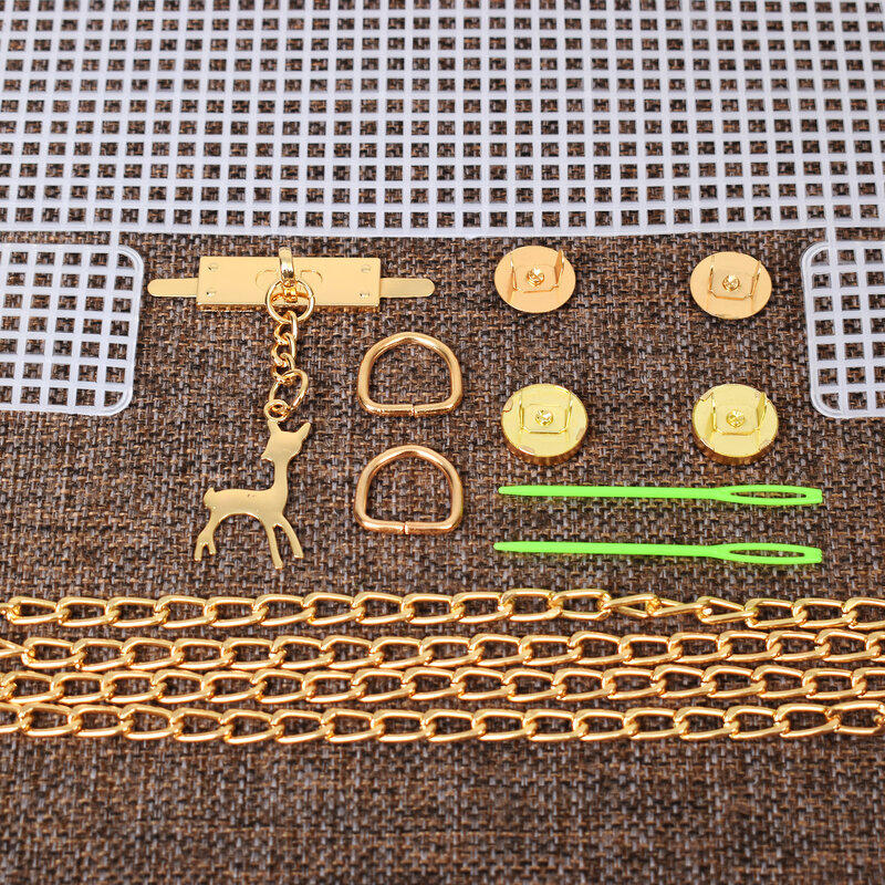 手織り用DIYキット、ホワイトネットカバー、手作りアクセサリー、6パーツセット