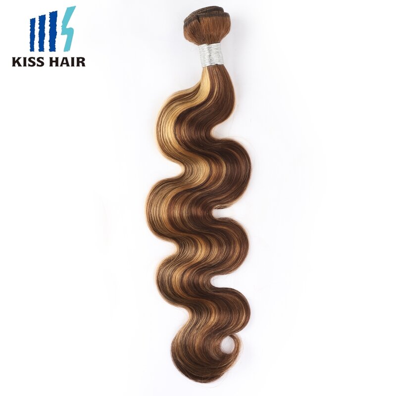 P4/27 podkreśl doczepy typu Body Wave wiązki ludzkich włosów Ombre miodowy blond pakiet brazylijskich włosów Remy splot dla kobiety