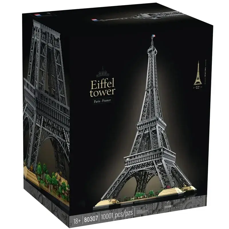 10001pcs neue Ikonen 150 Eiffelturm cm Architektur Stadt Modellbau Set Blöcke Ziegel Spielzeug für Kinder Weihnachts geschenke