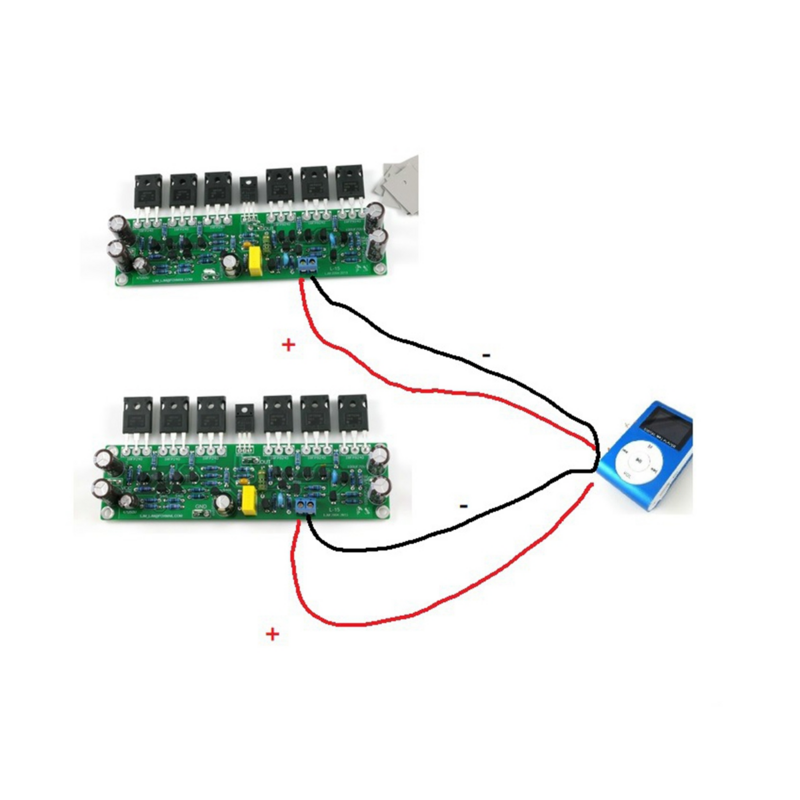 2Pcs L15 FET Power Amplifier 2 Channels 3 Pairs IRFP240 IRFP9240 150W 8R ,300W 4R, 600W 2R(C)