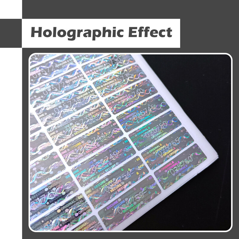 280/550Pcs โฮโลแกรมความปลอดภัยสติกเกอร์เลเซอร์ Tamper Proof Original ของแท้ป้ายรับประกัน Void Holographic สติกเกอร์ที่กำหนดเอง