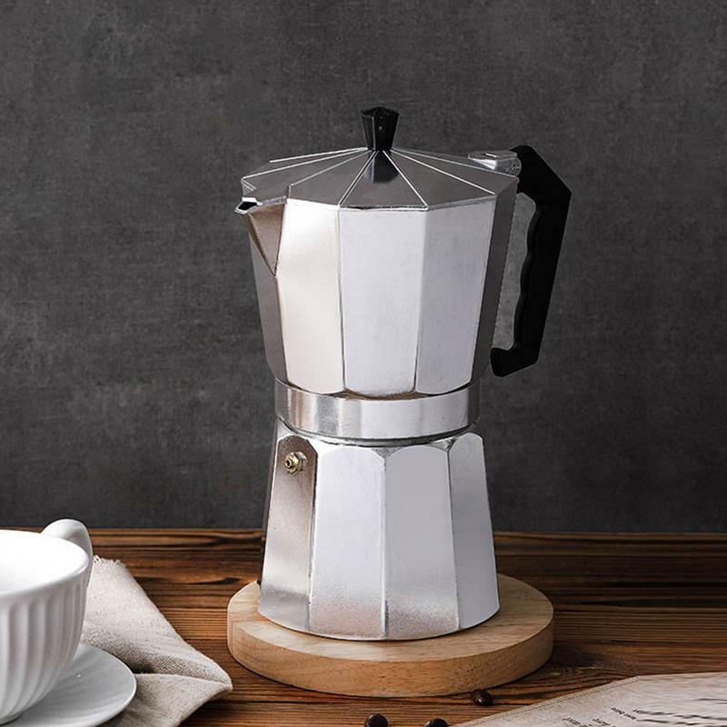 Moka Pot stufa Top caffettiera caffettiera Espresso Moka in stile italiano classico facile da usare per fare deliziosi Cappuccino o Latte
