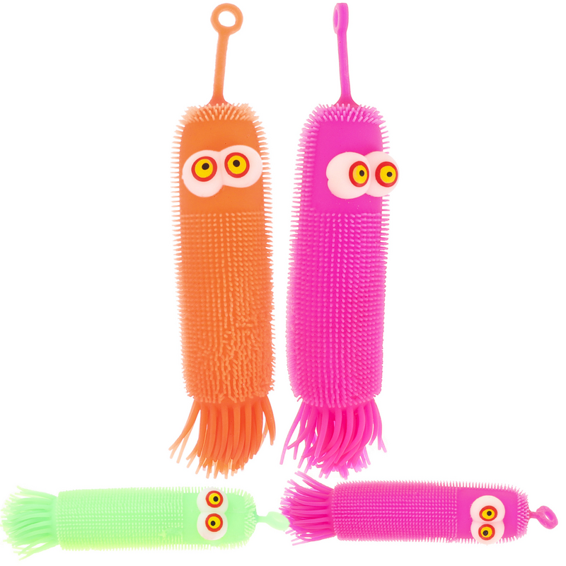4Pcs Interesting Caterpillar Squeeze Toys Caterpillar Stretchy Toy Adorable Stress Toy Party Favor