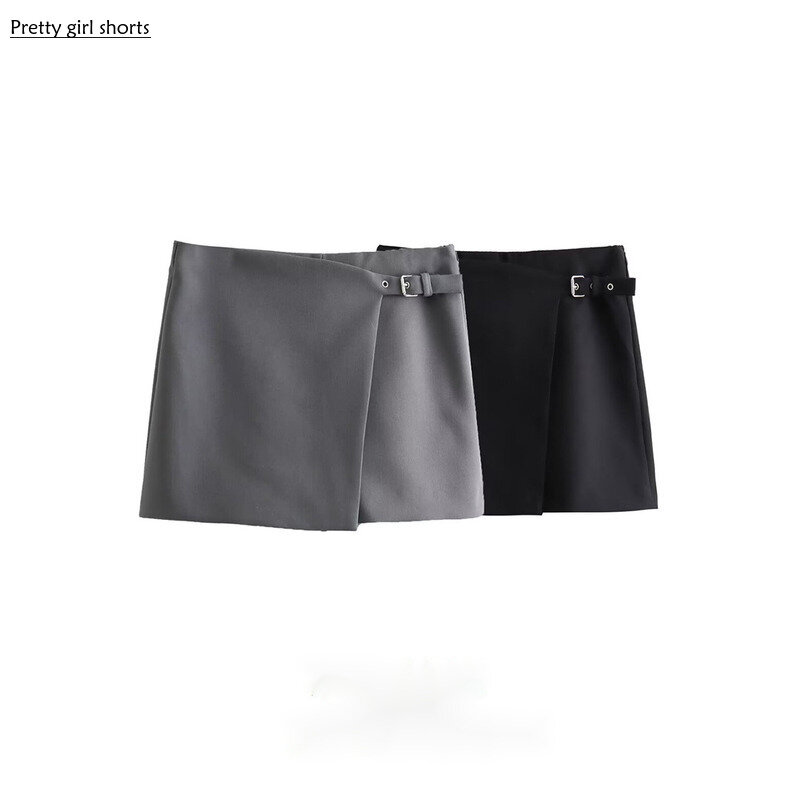 Mini jupes demi-longueur asymétriques pour femmes, coupe couvertes polyvalente, nouvelle mode, hiver 2023