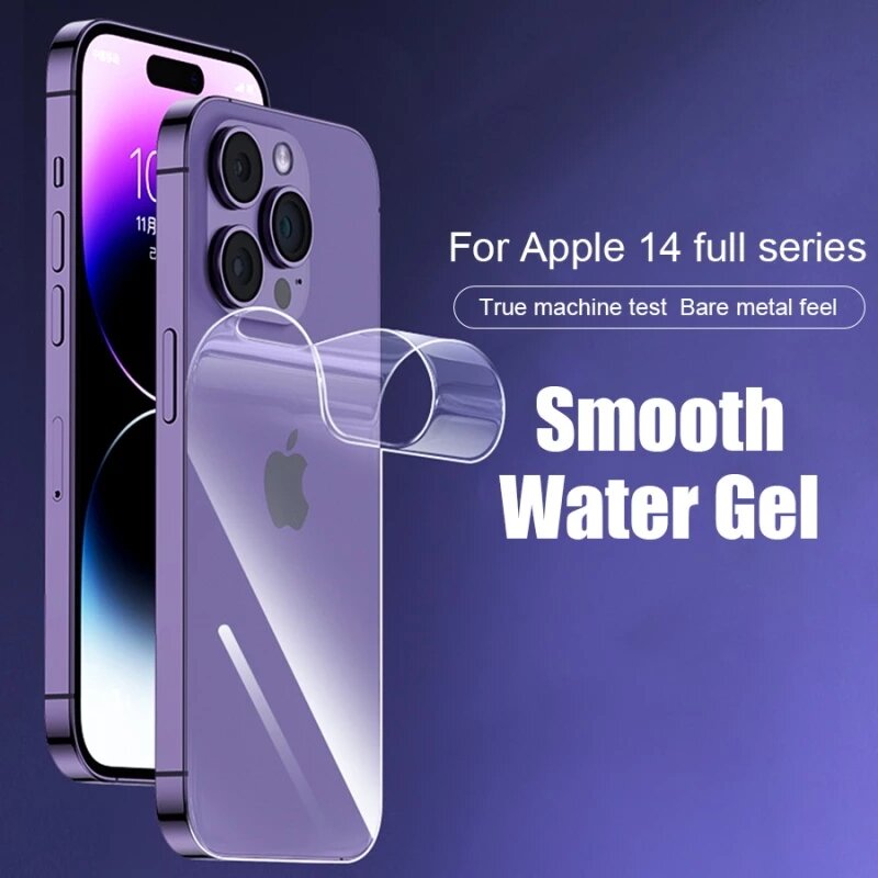 Hydrogel Back Film for iPhone 13 11 12 14 Pro Max 7 8 15 Plus Screen Protector for iPhone 14 12Mini 11 PRO X XR XS MAX Not-Glass