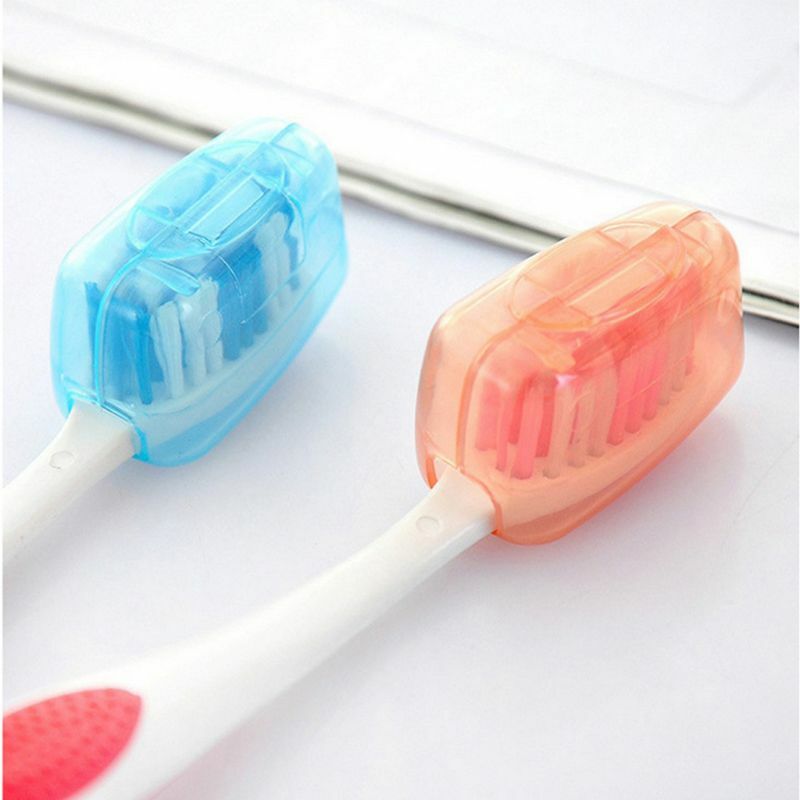 5 peças tampas escova dentes reutilizáveis ​​capa protetora plástico à prova poeira para caso protetor escova