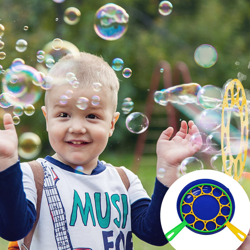 Kit de varita de burbujas grandes para niños, accesorios de círculo de burbujas de lujo, accesorios de interacción entre padres e hijos, tiempo de juego al aire libre, fiesta de cumpleaños