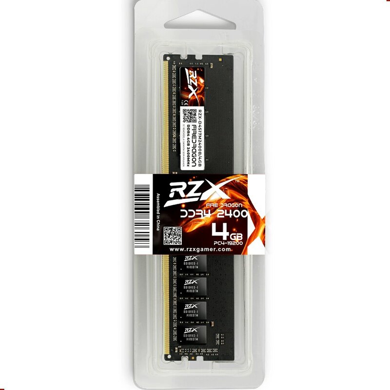 Memória RAM RZX DDR4 32GB 8GB 16GB 2400MHz 2666MHz 3200MHz DIMM Desktop Computer Rams
