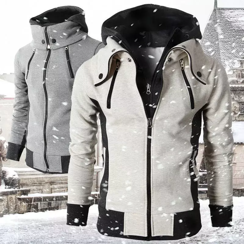남성용 모토 구지 로고 후드티, 야외 캐주얼 남성 재킷, 따뜻한 하이 퀄리티 하라주쿠 스웻셔츠, 2023 가을 신상 용수철