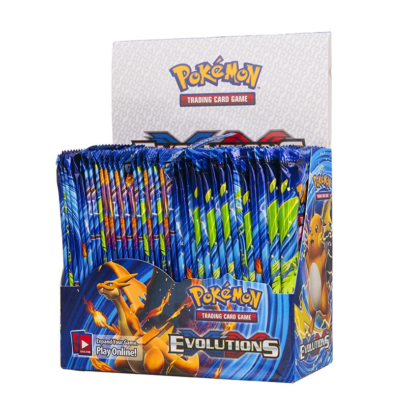 Caja de piezas de cartas de Pokémon, colección de cartas coleccionables, sol y luna, serie Vmax, refuerzo en inglés, 324