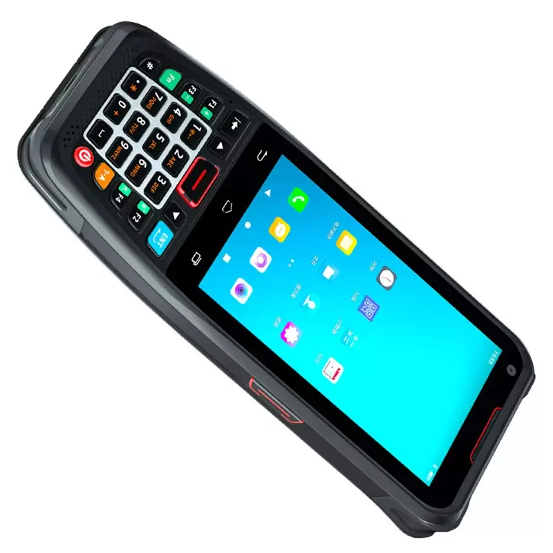 Pemindai kode batang genggam Android 10 PDA 3G + 32G 4G GPS Bluetooth WiFi 2D Restoran kasar Terminal kolektor Data logistik