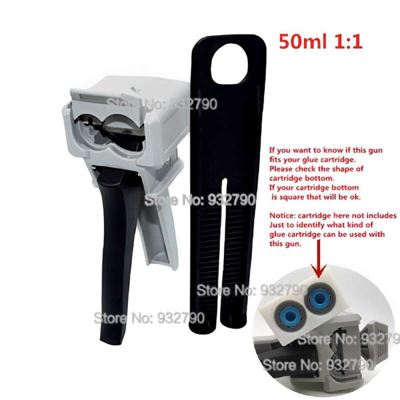 1:1 aplicador cartucho duplo manual 50ml dispensador arma para 50ml epóxi cartuchos adesivos (1:1 relações)
