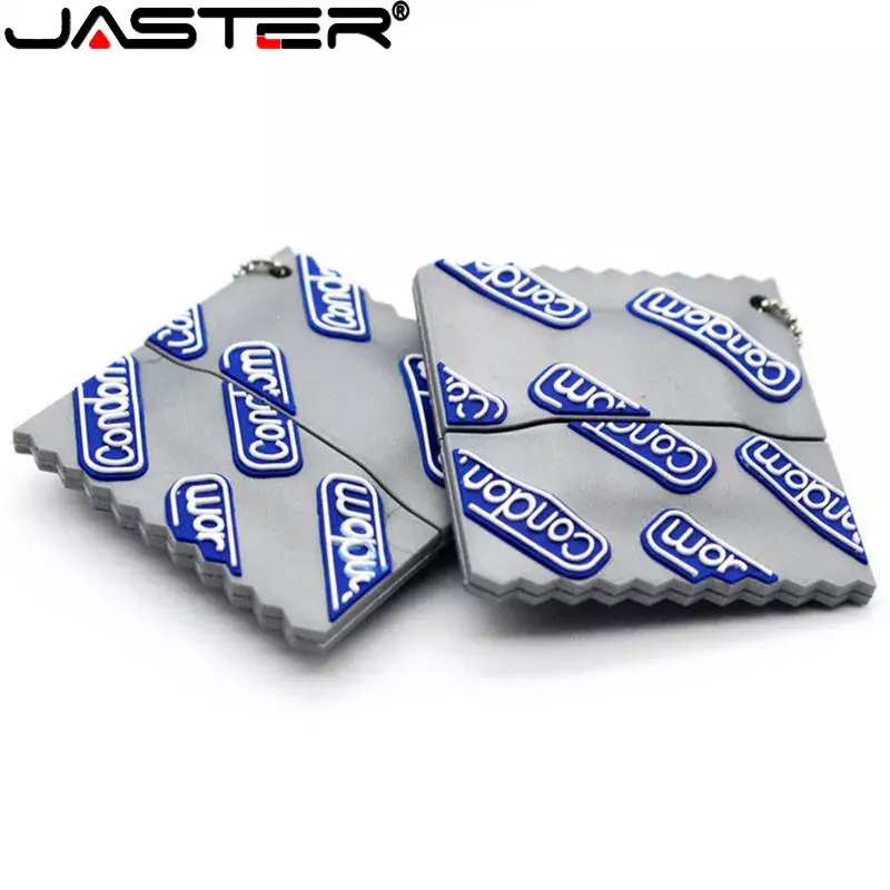 JASTER New Cute Condom USB 2.0 Flash Drives 64GB 32GB 16GB Pen Drive 16GB 8GB Memory stick pendrive Business gift USB stick 4GB