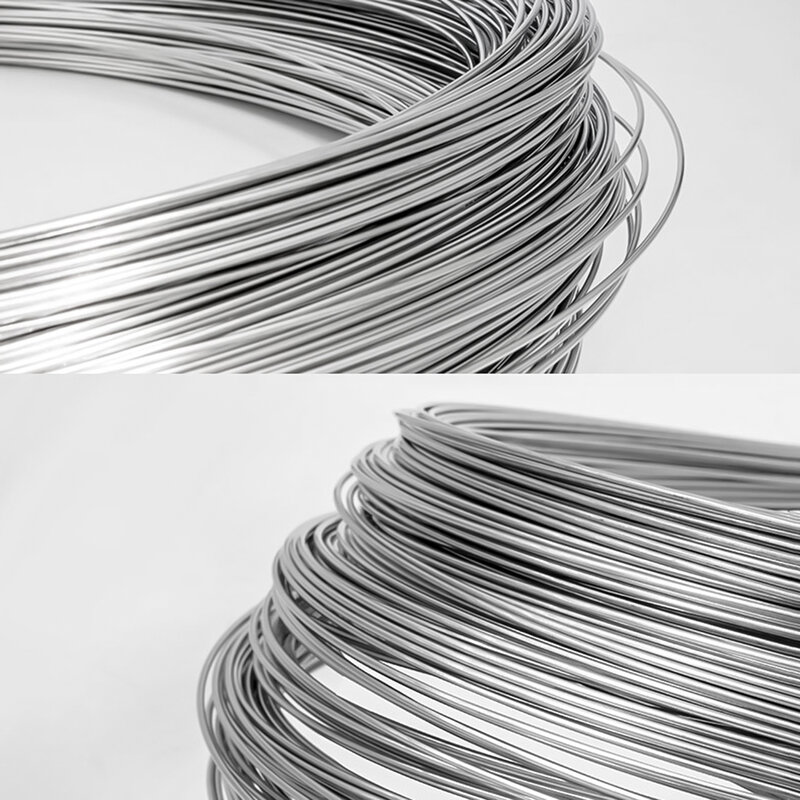 0,1 0,2 0,3 0,4 0,5 0,6 0,8 1,0 1,2 1,5 2 2,5 3mm 304 línea fuerte resistente de acero inoxidable suave y duro alambre de acero de un solo cable
