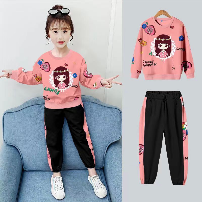 New Girls Clothes Autumn Spring Long Sleeve Shirts + Pants Suits Teenage Children Clothing Sets Kids Clothes 5 6 8 10 12 Years