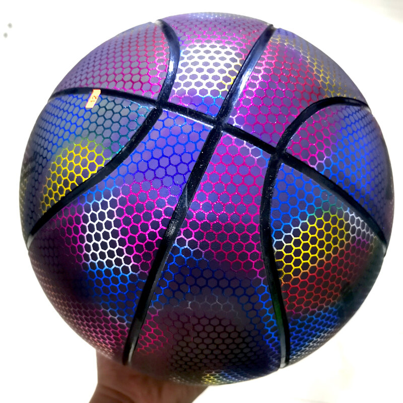 حار بيع بولي sizesize5 حجم 7 كرة السلة عاكسة في الهواء الطلق داخلي متوهجة مضيئة الكرة هدية الإنترنت Celebri