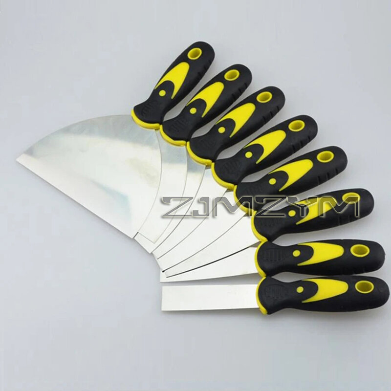 6 Inch Plamuurmes 1 Stuks Schraper Schraper Schop Carbon Staal Plastic Handvat Muur Stukadoors Mes Handje 220x150mm
