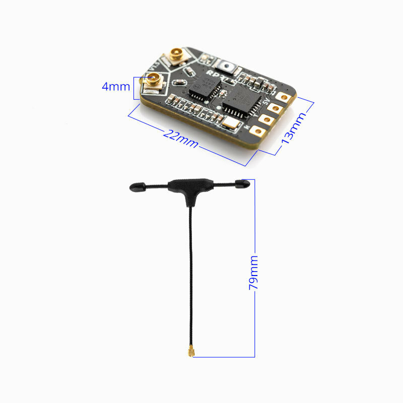 Radiomaster Rp3 Receiver Elrs3.0 High Sensitivity, Low Delay, High Refresh Rate Dual Antenna For Long-distance Navigation