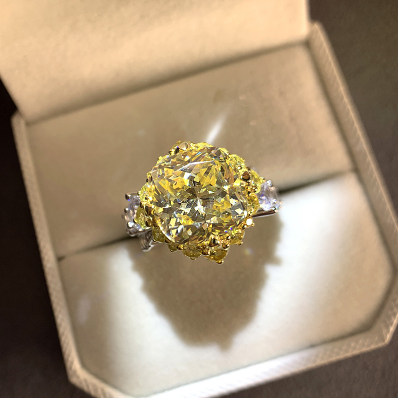 Anillo de plata 925 para mujer, joyería con adornos de piedras preciosas, anillos de fiesta de boda, venta al por mayor