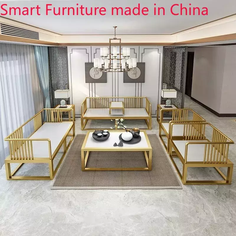 籐のソファ,コーヒーテーブル,リビングルーム,ビジネス,レジャー,オフィス,レセプション,新しい中国のスタイルの軽量手品