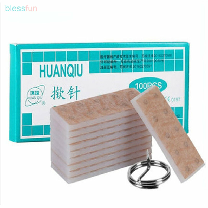 100Pcs/box Multi-Condition Ear Seed Press Needles Embedded  Acupuncture Vaccaria Plaster Bean Massagee Meridian Acupoints
