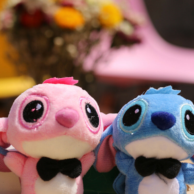Disney Lilo และ Stitch Plush พวงกุญแจตุ๊กตา Stitch ตุ๊กตาของเล่นการ์ตูน Bouquet อุปกรณ์เสริมจี้ตกแต่งของขวัญ
