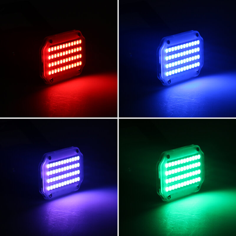 ALIEN 48 LED RGB UV Lampu Strobo Disco DJ Pesta Liburan Musik Natal Klub Suara Diaktifkan Flash Lighting Stage efek