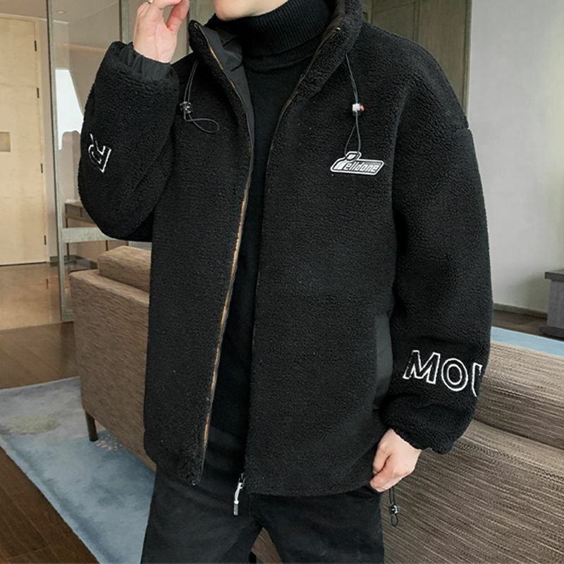 2022 Tide marka męska bawełna płaszcz zagęszczony Polar runo Winter Warm Jacket moda z najwyższej półki bawełna odzież męska kurtka