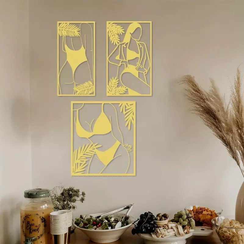 Arte della parete del soggiorno moderno, arte della parete in metallo dorato, decorazioni artistiche in metallo, arte della parete in metallo, decorazioni in ferro, regalo di arredamento moderno