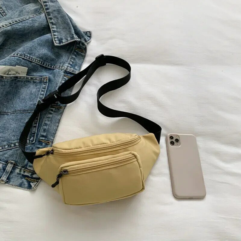 Phone Leisure Men Bag Sports Women Outdoor Multifunctional Zipper Crossbody Bag Fashion Chest Double Fanny Pack Nylon Travel