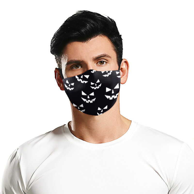 Mascarillas faciales con estampado 3D para hombre y mujer, máscaras antipolvo y neblina, transpirables, cómodas y ajustables, accesorios de juego de rol, 2023