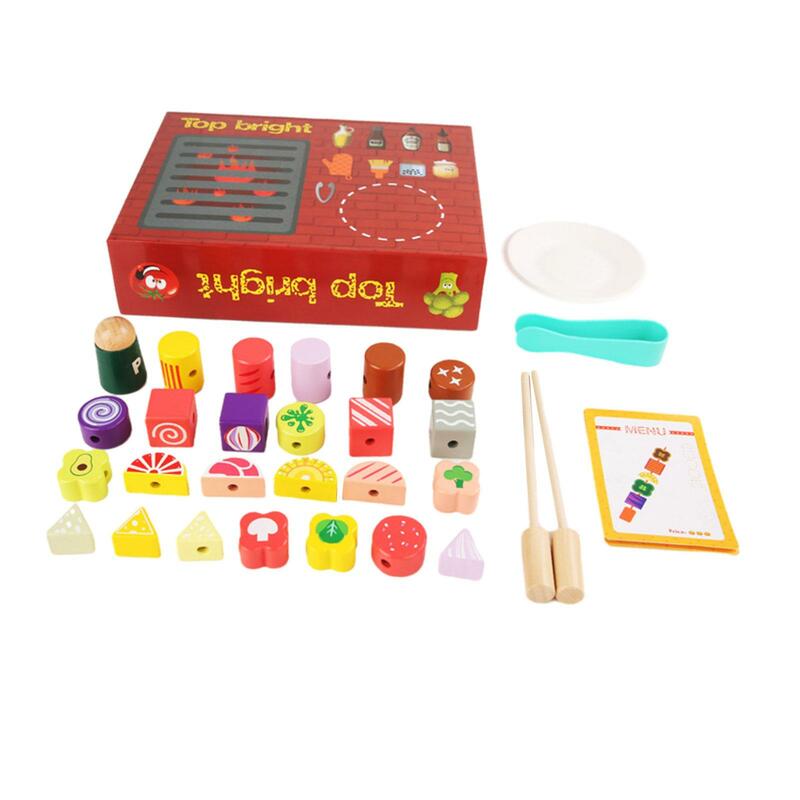 Interactive BBQ Toy Set Kids Kitchen Toy Set for Boys Girls Age 3 4 5 6 7