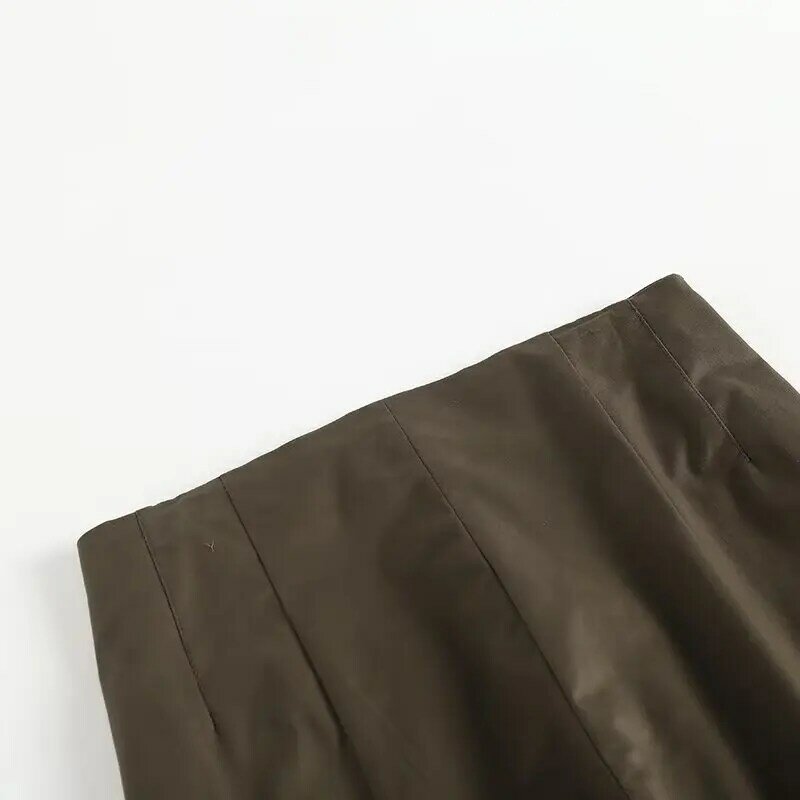 Jenny & Dave moda prosta czysta bawełna plisowana szczupła spodnie spodnie typu Casual kobiet