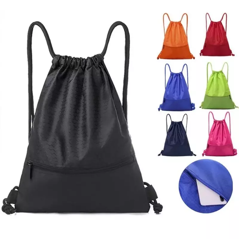 Outdoor Sport Storage Bag Thick Rope Ball Bag Gym Bag  Large Capacity Nylon Waterproof Zipper Backpack Fitness Bag