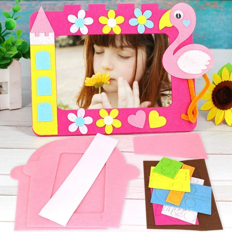 Нетканая 3d-рамка для фотографий «сделай сам», Детские нетканые наклейки, игрушки ручной работы «сделай сам», материал для упаковки, игрушки ручной работы