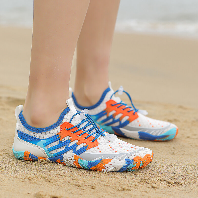 Scarpe da acqua per uomo scarpe da Wading da spiaggia elastiche antiscivolo traspiranti da donna scarpe da acqua Unisex ad asciugatura rapida per il surf nuoto