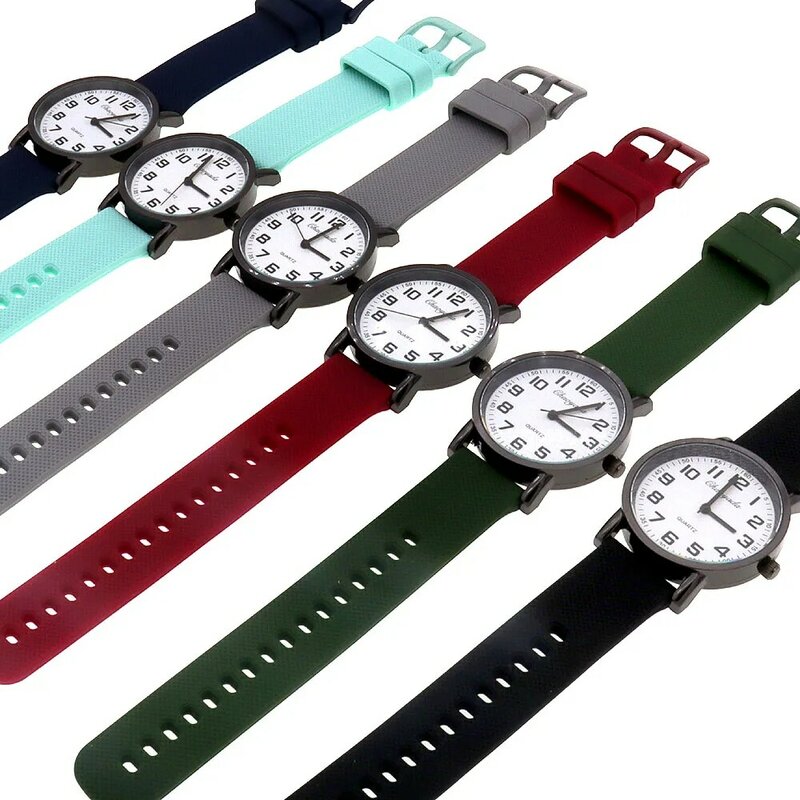 Reloj de cuarzo de alta calidad para niños y niñas, relojes de pulsera impermeables a prueba de golpes para exteriores, relojes deportivos simples para adolescentes