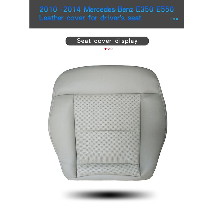 Sarung kursi kulit PU depan mobil, sarung tempat duduk bawah untuk 2010-2014 mercedes-benz E350 E550 W212