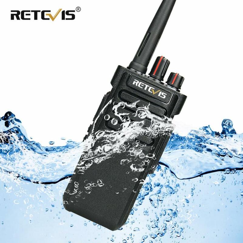 Retevis RT29 10W рация 1шт или 2шт мощные 3-10км дальнобоя рации IP67 Водонепроницаемый Пылезащитный (необязательный) UHF или VHF батарея 3200 мАч для строительных площадок, складов, охраны ,горные районы и т.д.