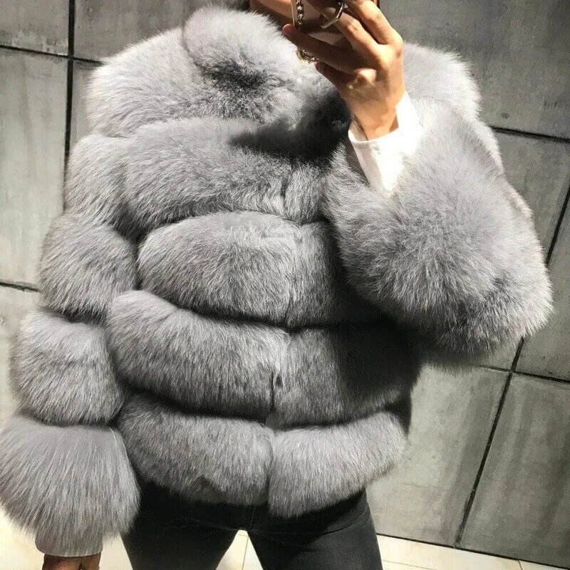 Witer Casual Soft Thick Warm Fur Jacket Oversize Teddy Coats Autumn Faux Fur Coat Women Plush Overcoat Pocket Female New