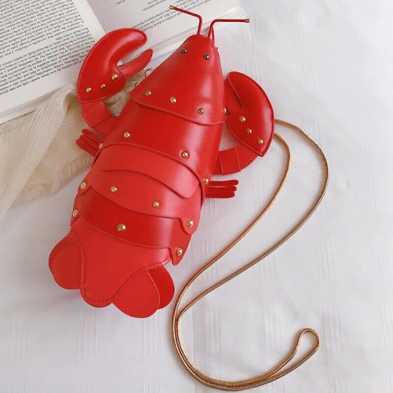 Shoulder Chain Cute Crayfish Bag Crossbody Personalized Trendy Casual Handbag For Woman High-Quality Messenger Versatile Luxury