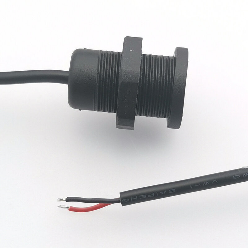 1pc bequeme Montage Gewinde USB 2,0 Buchse 2-poliger 4-poliger Ladeans chluss mit Kabel USB-Lade buchse