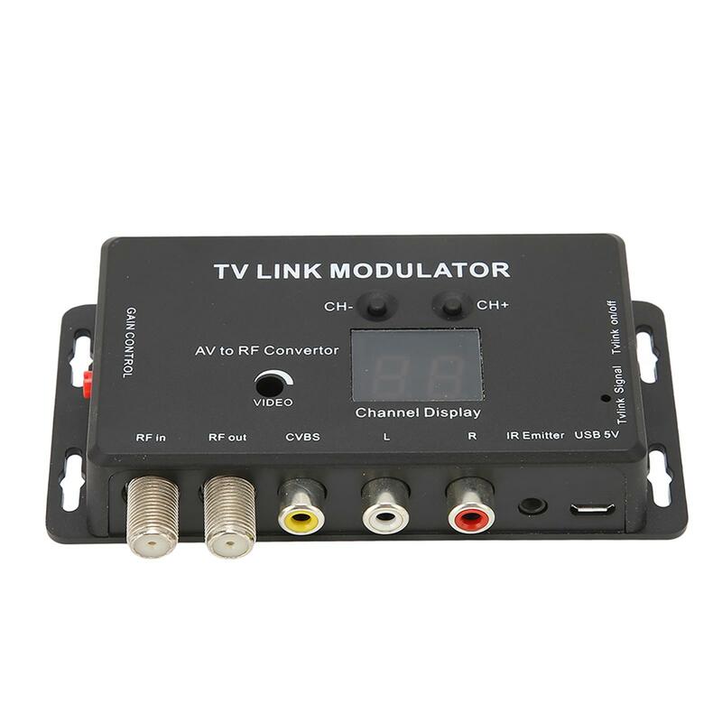 Mini modulador de TV HD, convertidor AV a RF, amplificador de RF, formatos PAL NTSC