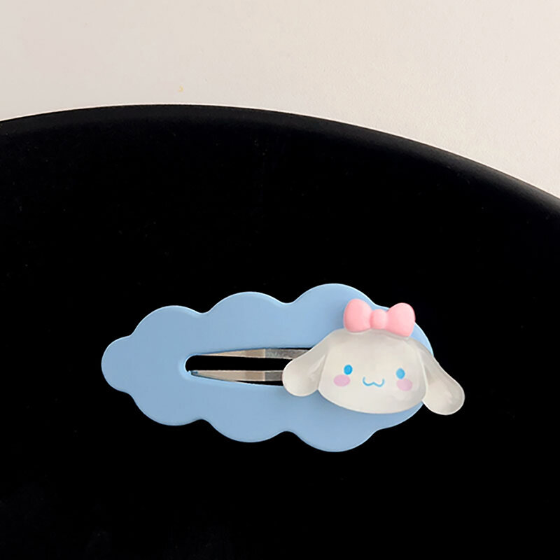 Sanrio-horquilla de dibujos animados para niña, pinzas laterales, Clip BB dulce y fresco, horquilla de Color nube para niña, estilo coreano Kawaii, Clip para flequillo