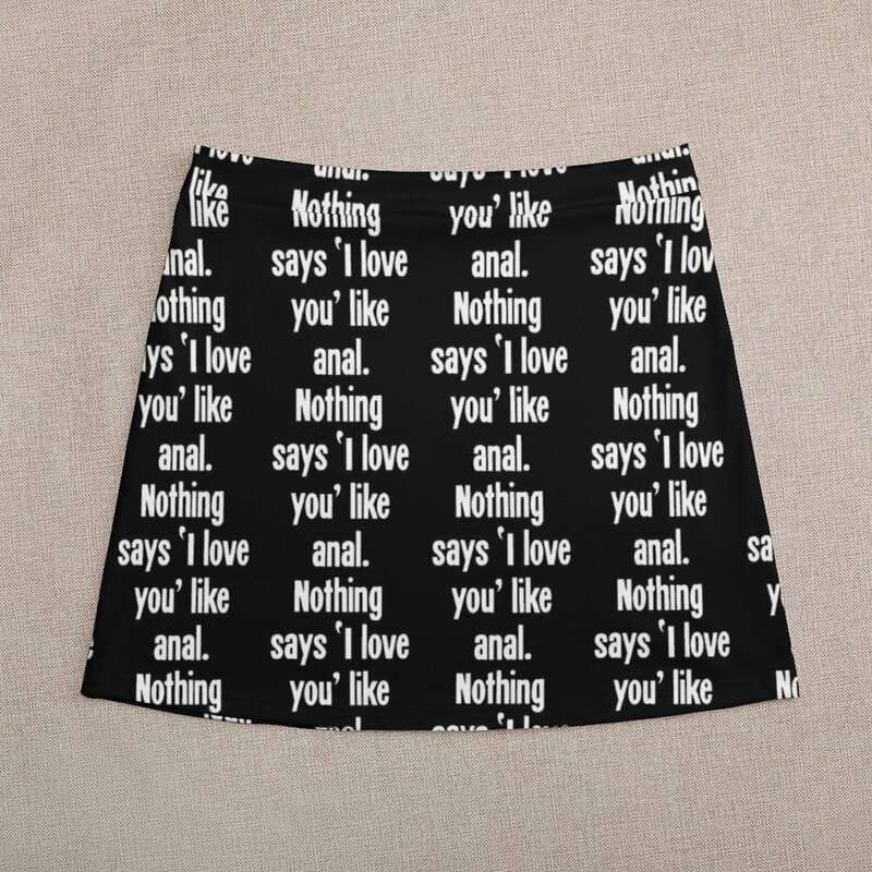 Minifalda Anal de estilo coreano, falda de verano, "I Love you Like", no dice nada