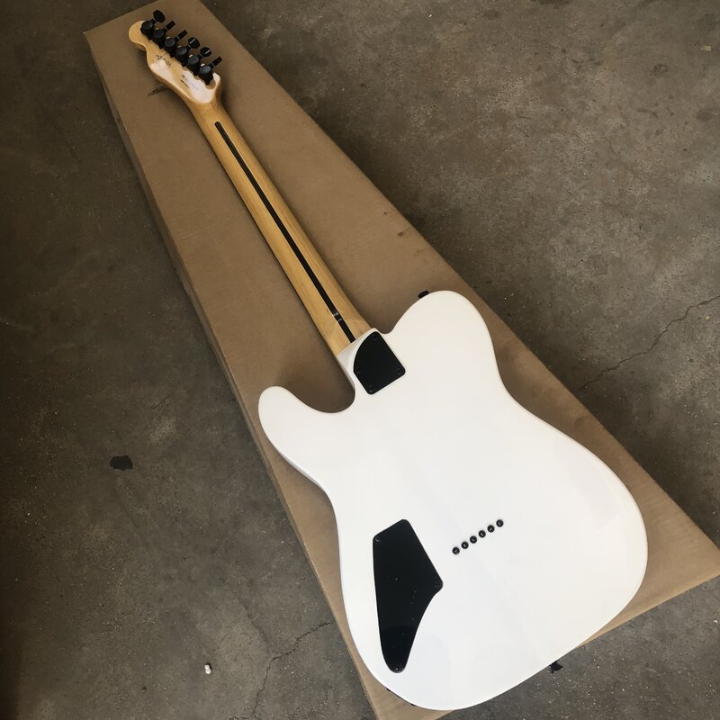 Stock 202 chitarra elettrica Flat White AS Jim Root Signature manopole di bloccaggio tastiera in palissandro fabbrica di alta qualità diretta