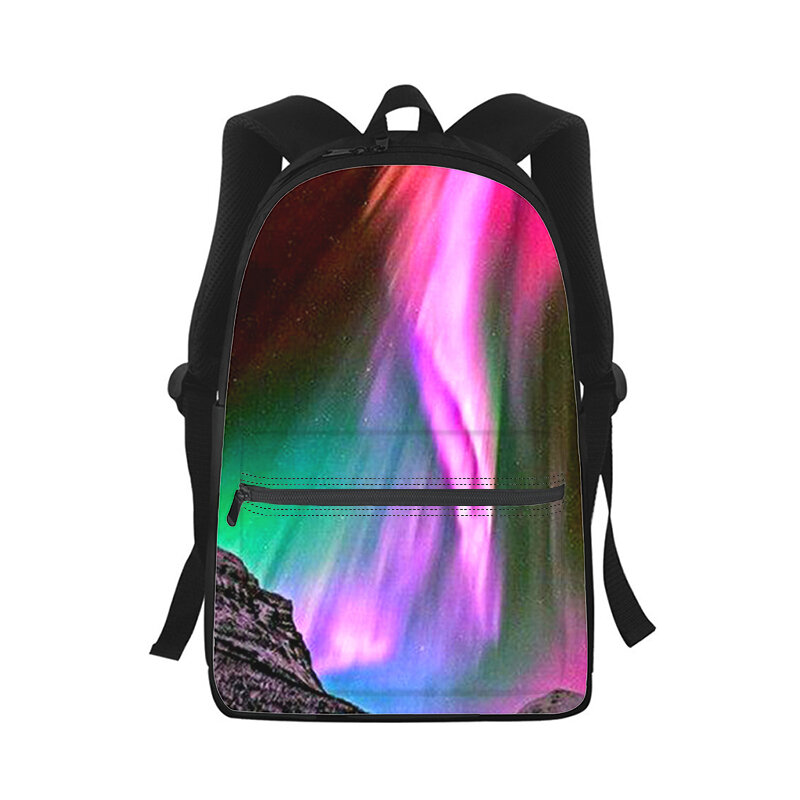 Northern Lights Sky Men Women Backpack 3D Print Fashion Student School Bag Laptop Backpack Kids Travel Shoulder Bag