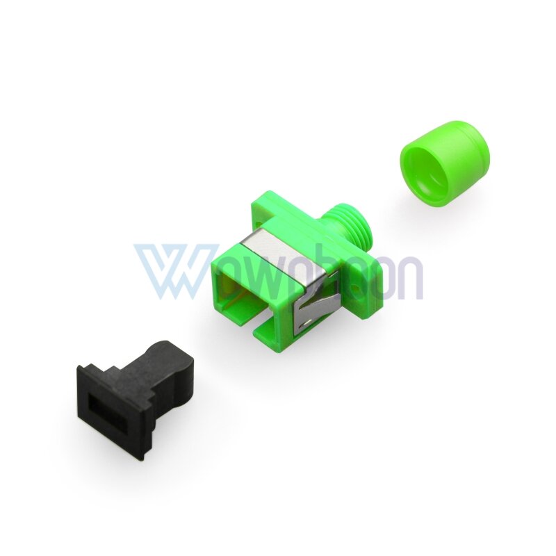 Piezas de brida de 10 SC-FC, adaptador y acoplador de fibra óptica, APC SM Simplex/óptica/Simplex, personalizado