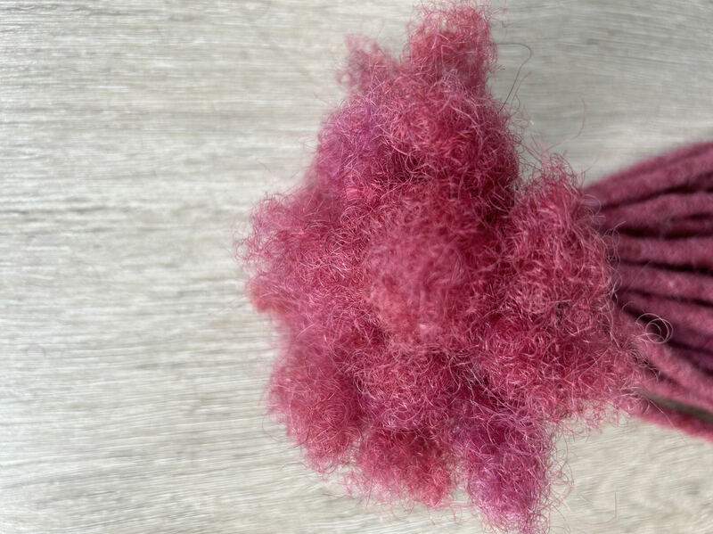 Мягкие человеческие волосы дреды для наращивания фиолетового цвета locs 0,6 см 8 дюймов